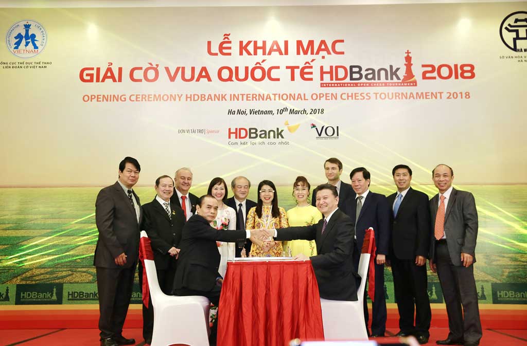 Khai mạc giải cờ vua quốc tế HDBank 2018